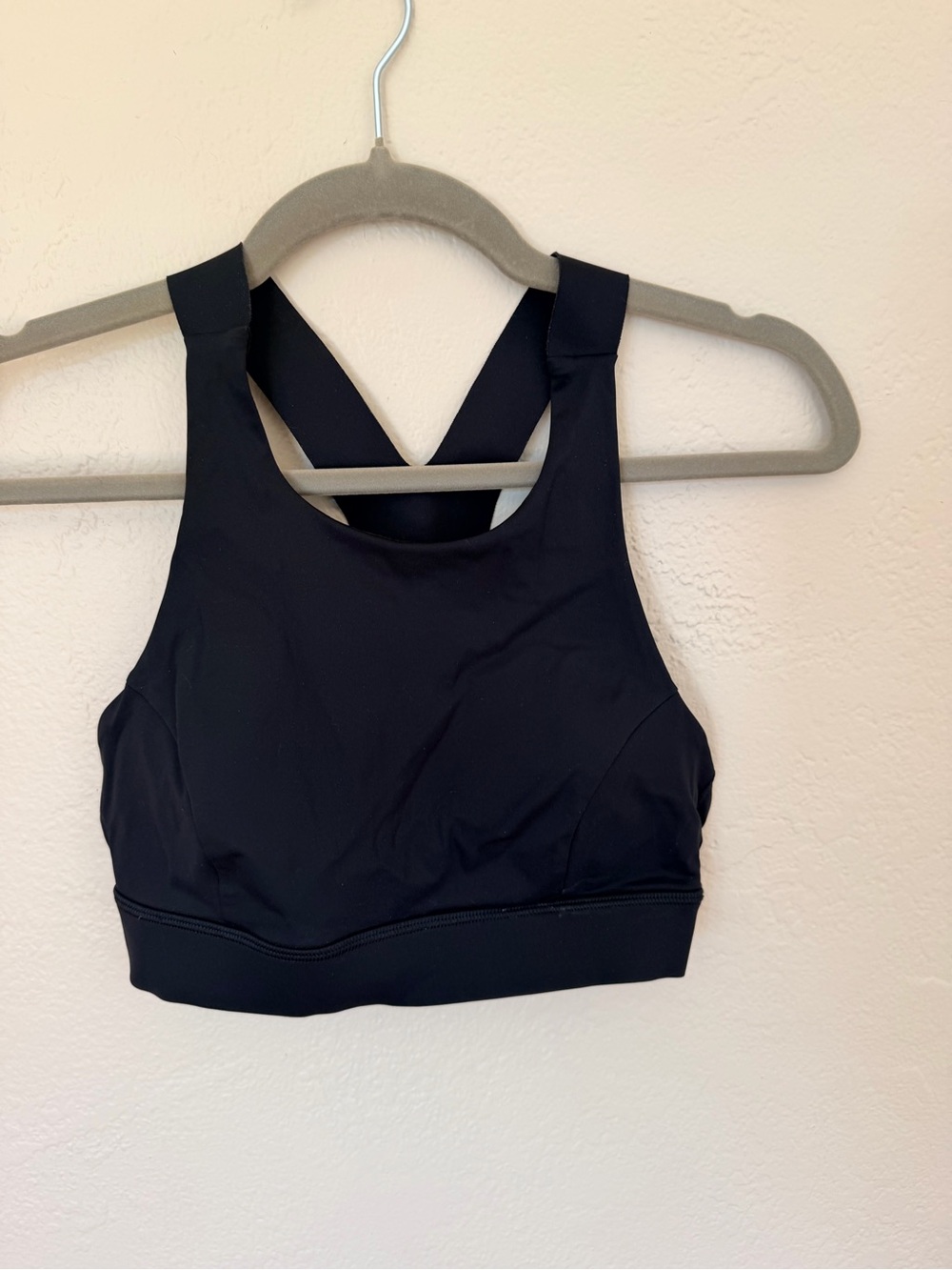 lululemon athletica Black High-Neck Crossback Sports Bra